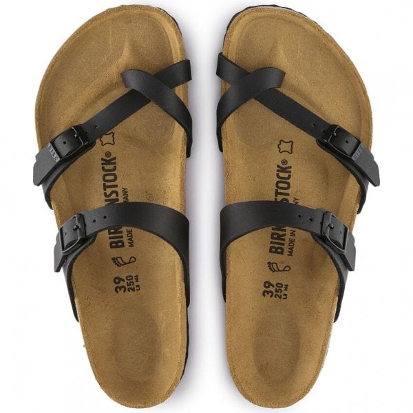 Womens Mayari Birko Flor Regular Fit Sandal in Black