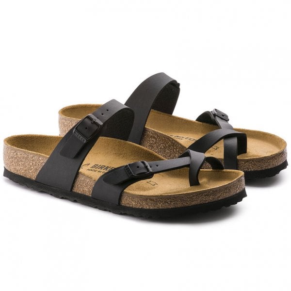 Womens Mayari Birko Flor Regular Fit Sandal in Black