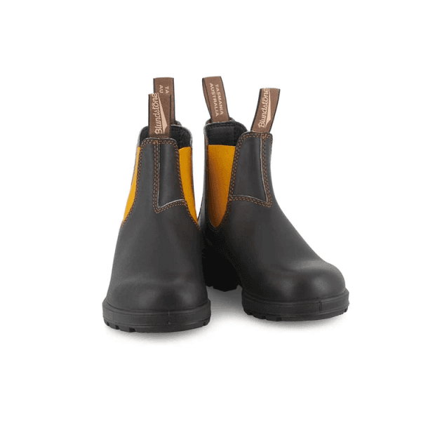 Womens 1919 Leather Boot in Brown/Mustard