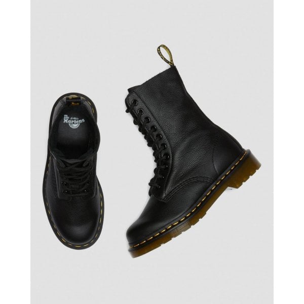 Dr. Martens Womens 1490 Virginia Leather High Boots in Black