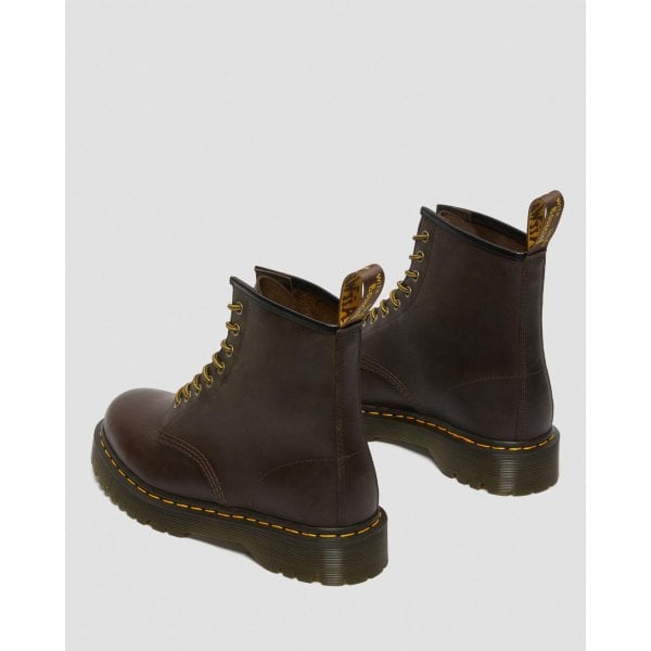 Womens 1460 Bex Crazy Horse Boots in Dark Brown
