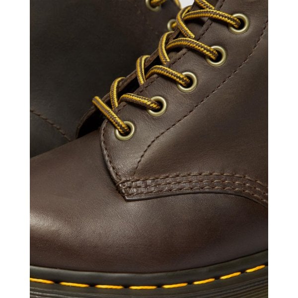 Womens 1460 Bex Crazy Horse Boots in Dark Brown