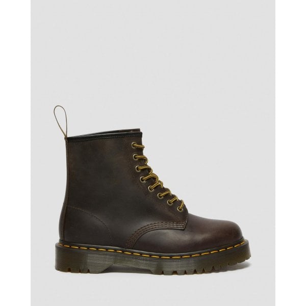 Womens 1460 Bex Crazy Horse Boots in Dark Brown