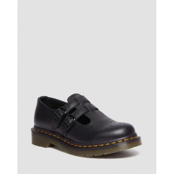 Womens 8065 Mary Jane Virginia leather shoes in Black