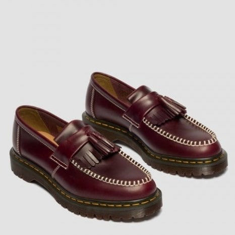 Womens Adrian Ben Tassel Loafer in Cherry Red Orleans