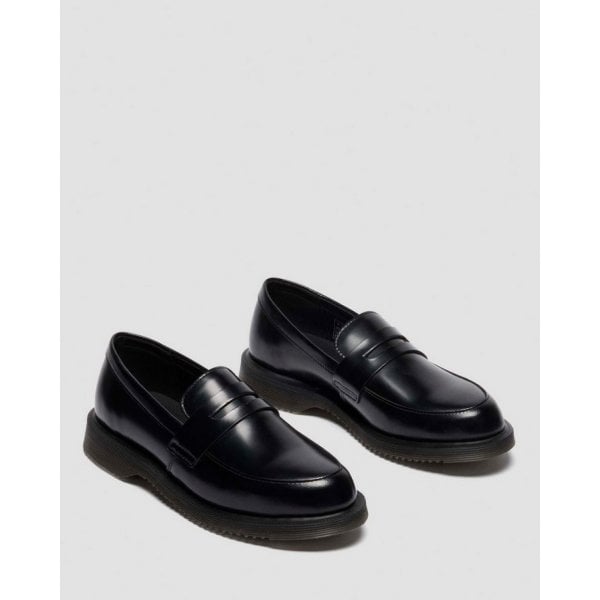 Womens Temara Loafer In Black Polished Smooth