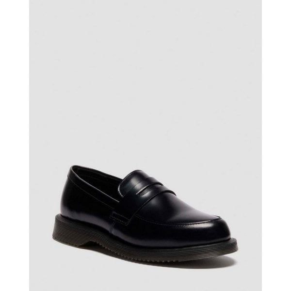 Womens Temara Loafer In Black Polished Smooth