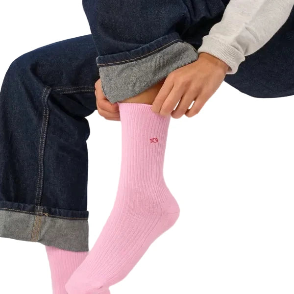 Plain Ribbed Socks