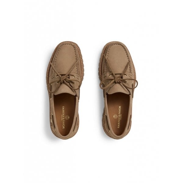 Aldeburgh Deck Shoe in Fawn Nubuck