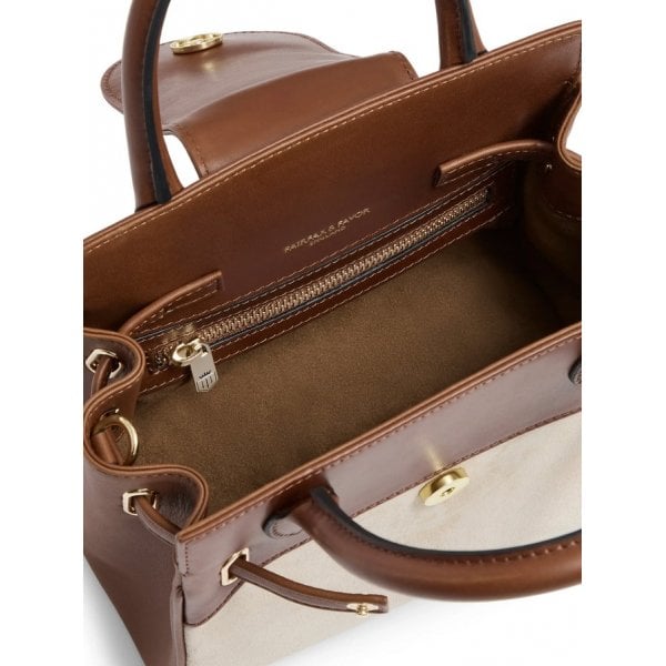 Mini Windsor Bag in Tan/Stone Leather