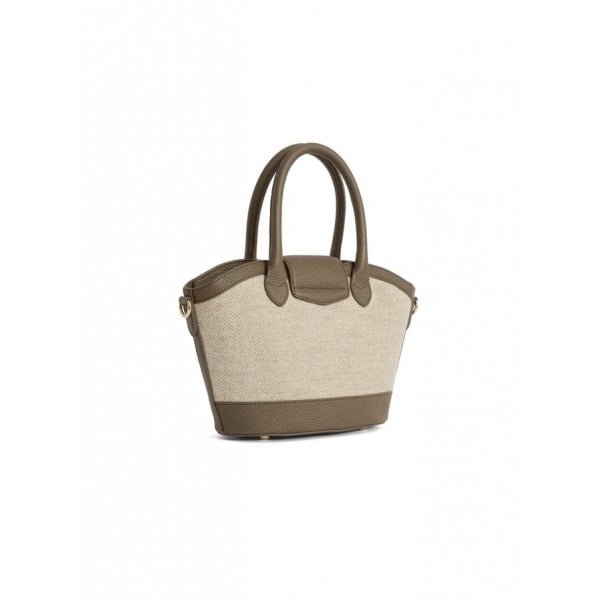 Mini Windsor Tote Herringbone Fawn Leather