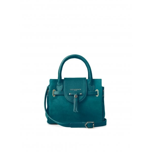 Stockist Exclusive Mini Windsor Handbag in Ocean Suede
