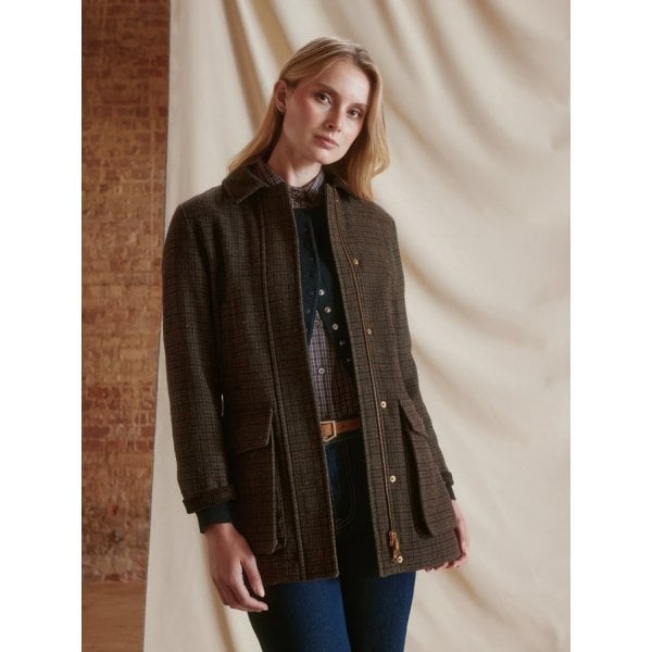 Willow Wool Country Coat in Bark