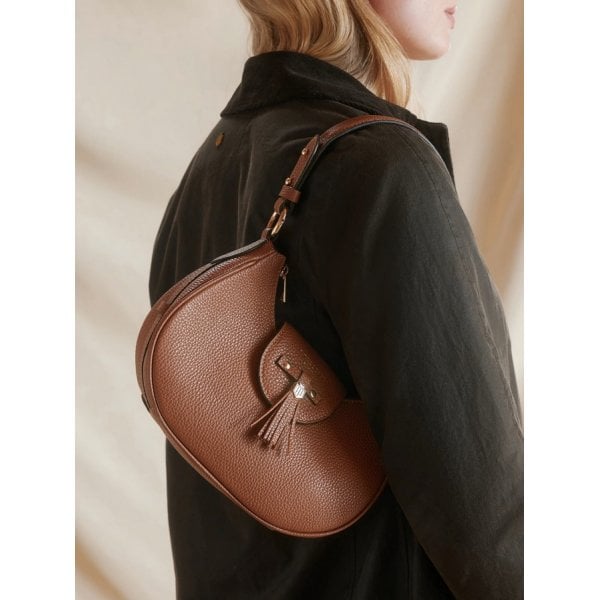 Windsor Shoulder Bag in Tan/Stone Leather