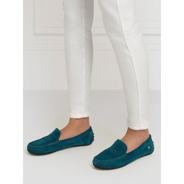 Womens Hemsby Driver in Ocean Suede