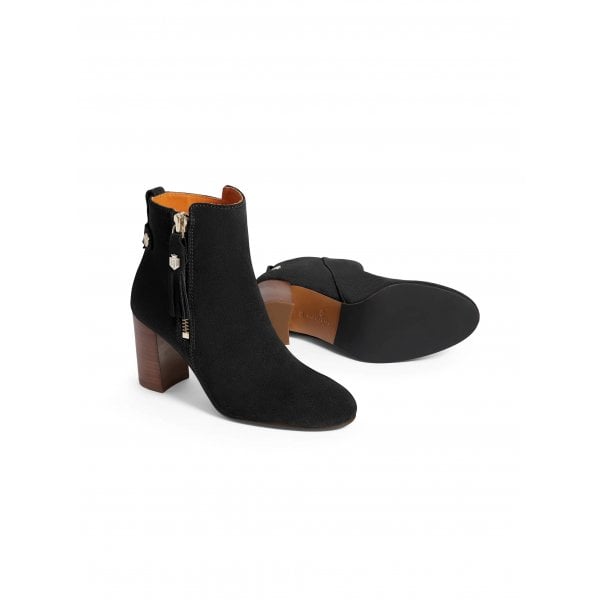 Oakham Ankle Boot in Black Suede
