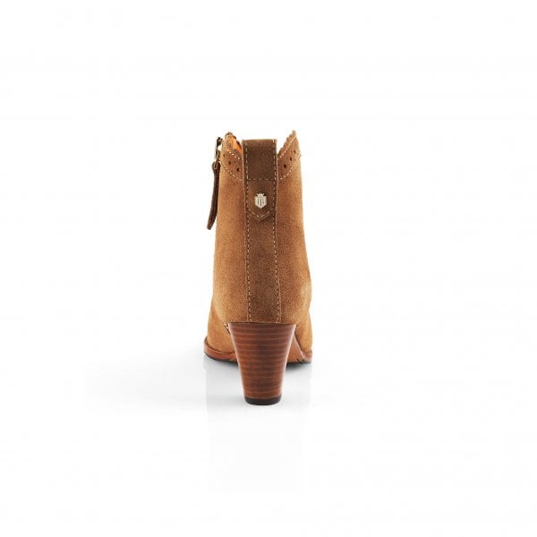 Womens Regina Ankle Boot in Tan Suede