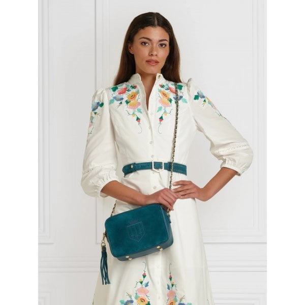 Womens Regina Belt in Ocean Suede