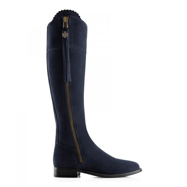 Womens Regina Boot in Navy Suede