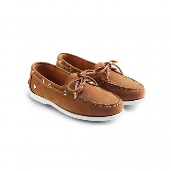 Womens Salcombe Deck Shoe in Tan