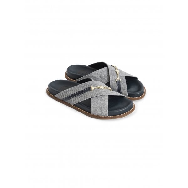 Womens Southwold Sandal Denim Suede