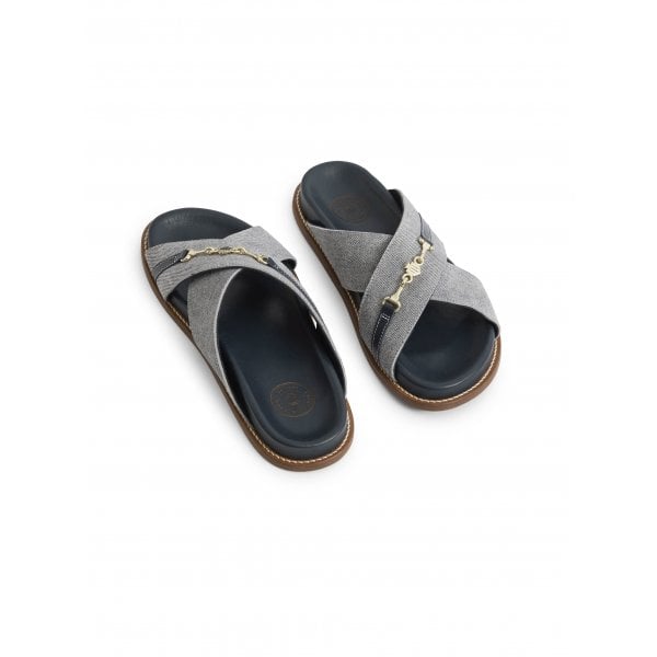 Womens Southwold Sandal Denim Suede