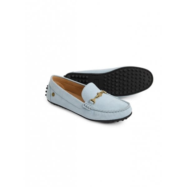 Womens Trinity Driver in Sky Blue Suede