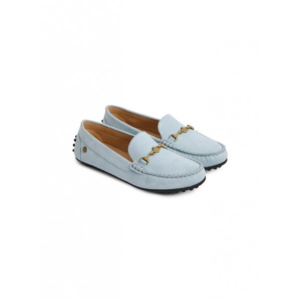Womens Trinity Driver in Sky Blue Suede