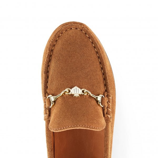 Womens Trinity Driver in Tan Suede