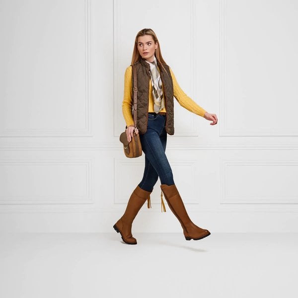 Womens Waterproof Explorer Boot in Oak Leather