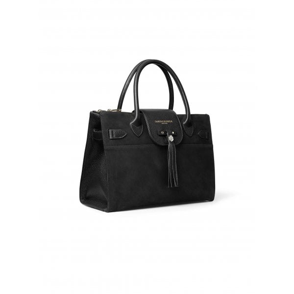 Womens Windsor Work Bag in Black Suede EX DISPLAY