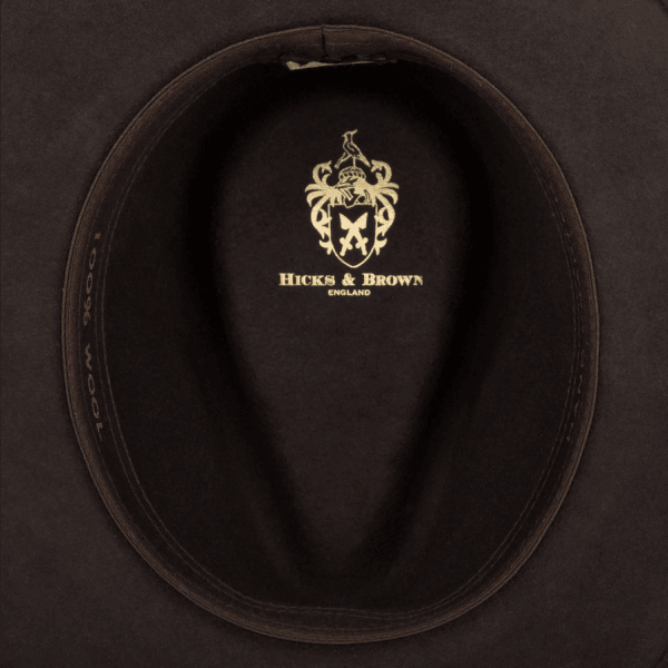 The Suffolk Fedora in Dark Brown (Guinea & Pheasant Feather)