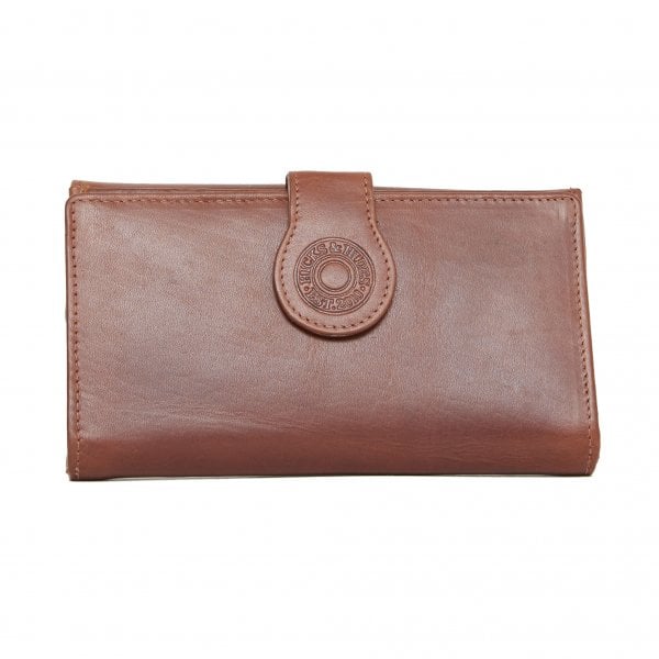 Hidcote Cartridge Purse in Cognac