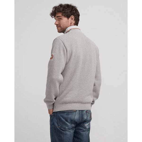 Mens Classic Windproof Jumper in Grey