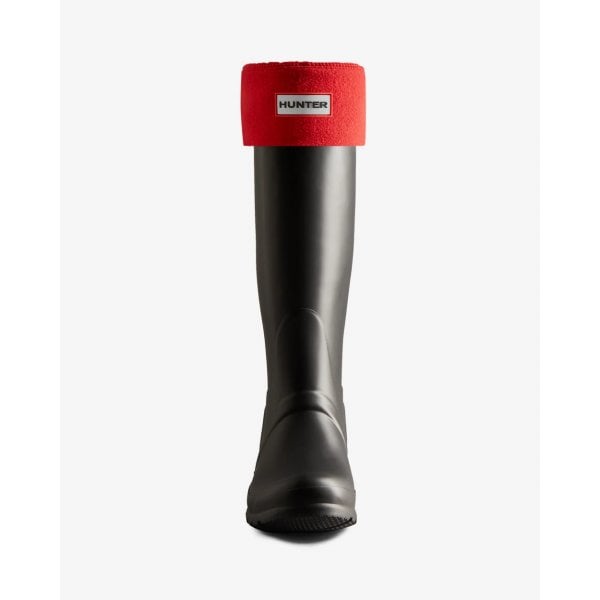 Fleece Tall Boot Sock In Military Red