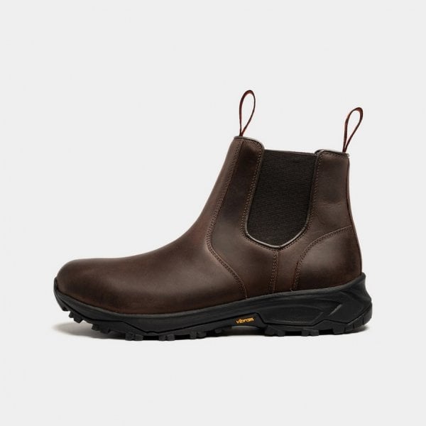 Mens Ribchester in Brown Distressed