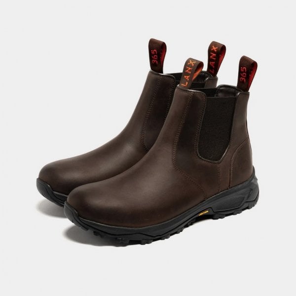 Mens Ribchester in Brown Distressed