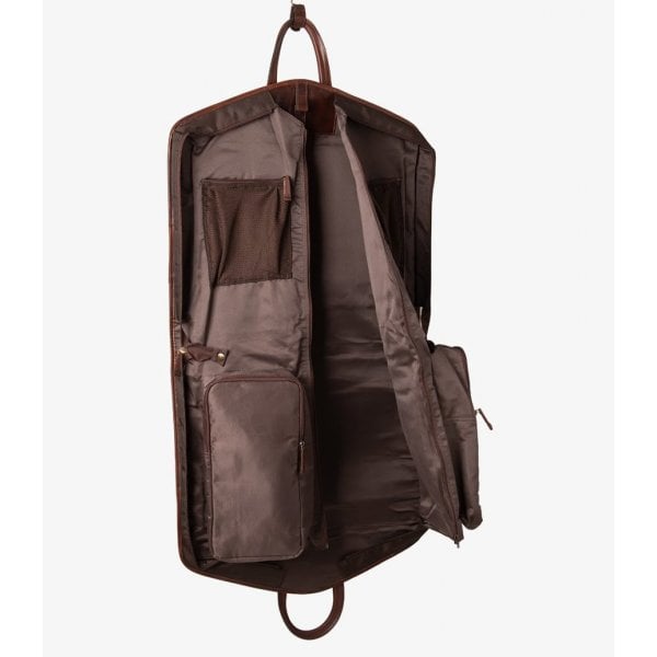 London Leather Suit Carrier in Brown