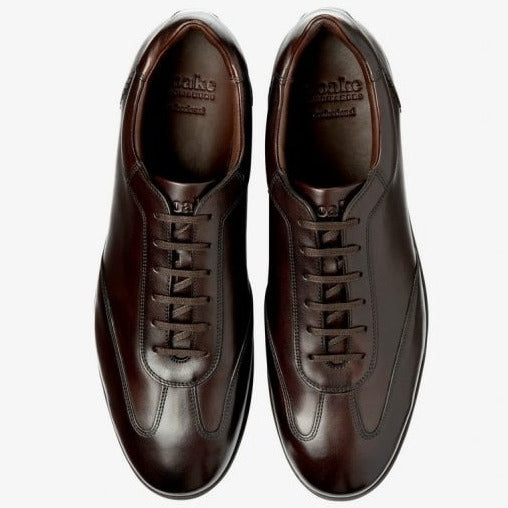 Mayfair Calf Smart Trainer in Dark Brown