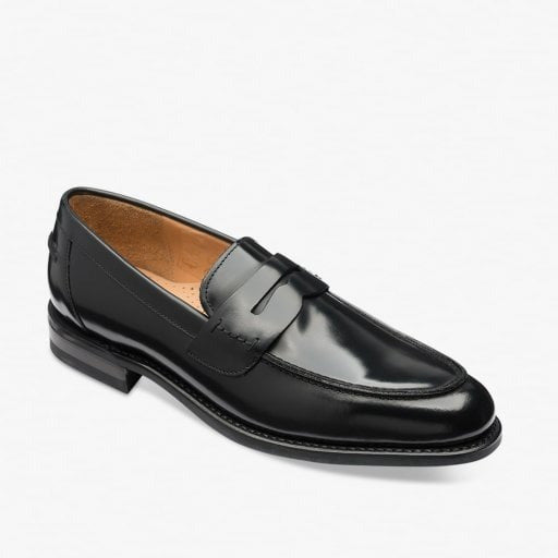 Mens 356 Apron Loafer in Polished Black