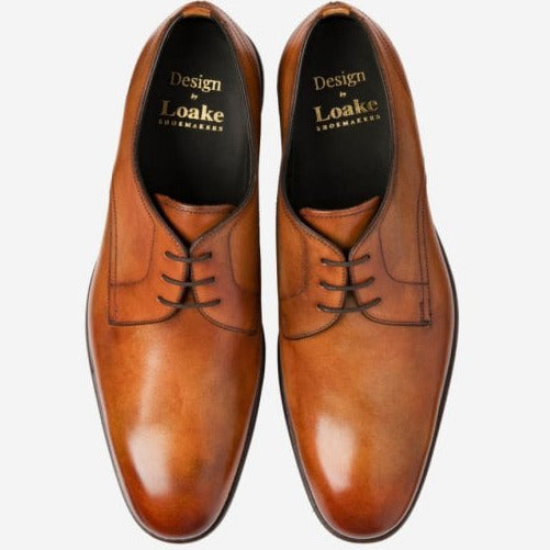 Atherton Plain Toe Derby in Tan