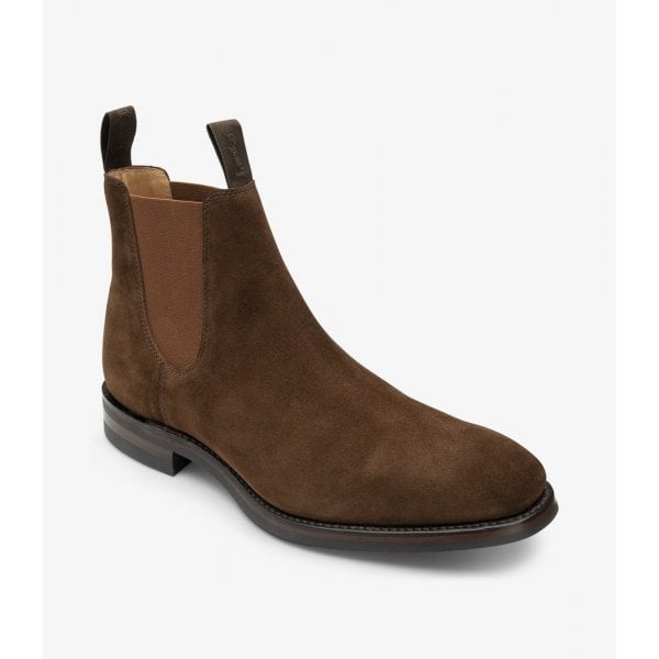 Mens Chatsworth Rubber Sole Boot in Tobacco Suede