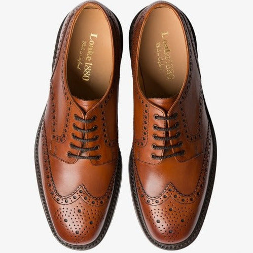 Mens Chester Dainite Brogue Shoe in Mahogany