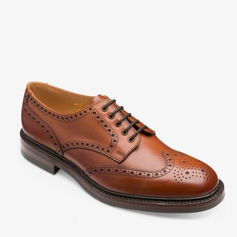 Mens Chester Dainite Brogue Shoe in Mahogany