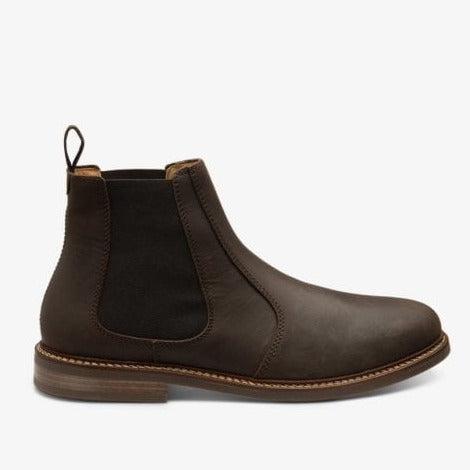 Mens Davy Oiled Nubuck Chelsea Boot in Brown