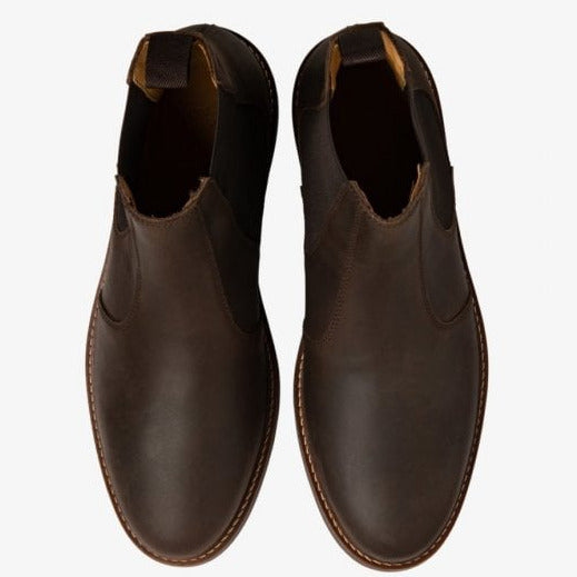Mens Davy Oiled Nubuck Chelsea Boot in Brown