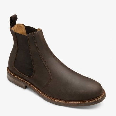 Mens Davy Oiled Nubuck Chelsea Boot in Brown