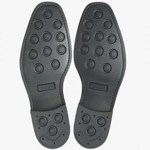 Mens Finsbury Oxford Toe Cap Shoe in Polished Black