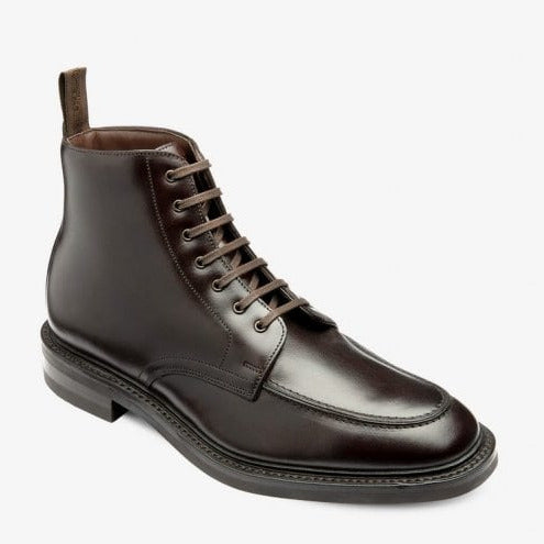 Mens Gisbourne Boots in Dark Brown Waxy