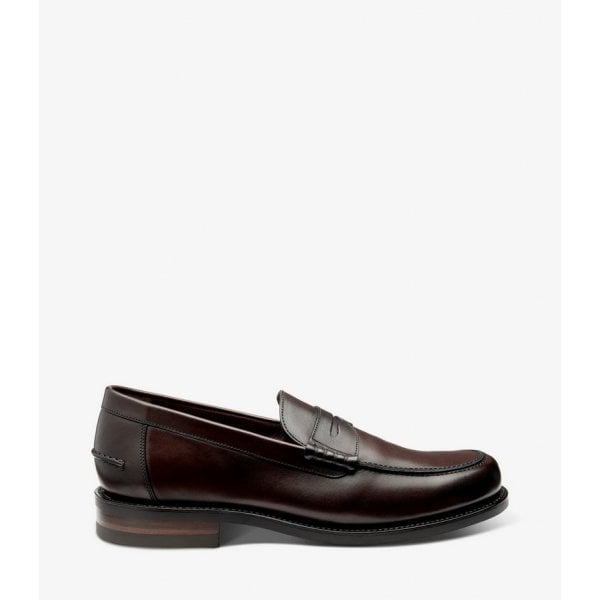 Mens Kingscliffe Dark Brown Burnished Leather